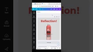 How to Create Image Reflection Effect in Canva | #shorts