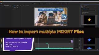 How to import Multiple MOGRT Files in Adobe Premier Pro CC 2020