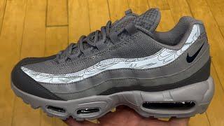 Nike Air Max 95 Wolf Grey Midnight Navy Reflective Shoes