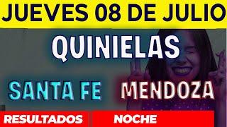 Resultados Quinielas Nocturna de Santa Fe y Mendoza, Jueves 8 de Julio