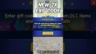 New 2x Exp Code in Blox Fruits  #bloxfruits