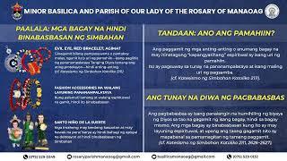 MANAOAG MASS: Memorial of Saint Aloysius Gonzaga, Religious / June 21, 2025 | 5:40 a.m.