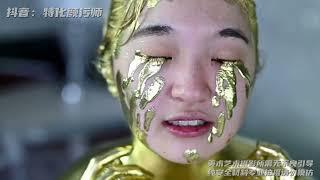 Golden Girl I Body Painting I Gold Powder