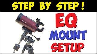 How To REALLY Set Up An Equatorial Telescope Mount - Beginners only please!  ( by #reflactor )