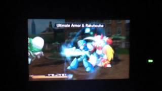 Project X Zone MegaMan and Zero Finishing Move, Ultimate Armor and Rakuhouha