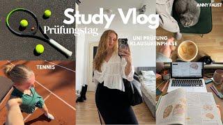 Study Vlog | Prüfungstag - Klausurenphase - Lernroutine - Sport/Tennis