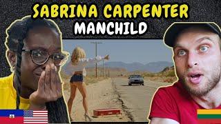 REACTION TO Sabrina Carpenter - Manchild (Music Video) FIRST TIME HEARING