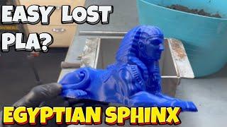 Easy "Lost PLA" Sand Casting  - Egyptian Sphinx In Aluminium - Ingot Joe  - Let's Cook!‍