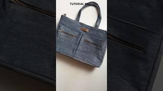 Bag From Old Jeans Denim #easybag #diy #sewing #sewing