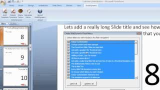 powerpoint non-linear navigation menu color customization slidedynamic add-in