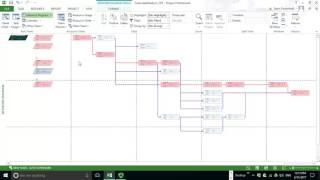 MS Project Network Diagram and Critical Path