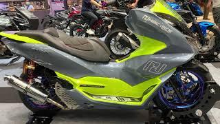 Honda PCX 160 Custom H2C By Honda Thailand at Bangkok Moto Show the Honda PCX160 Modified.