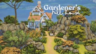 Gardener's Hill House  🪴| The Sims 4 | Speed Build with Ambience Sounds