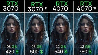 RTX 3070 vs 3070 Ti vs 4070 vs 4070 Ti: Performance Tested