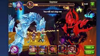Hero Wars - Eternal Darkness -  Beating Seymour on Auto mode 