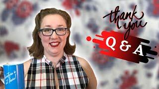 Q&A 1000 Subscriber, Answering your questions about vintage, sewing and me || Vlog Central