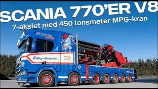 Casper Andersen og hans Scania R770 med en 450 tonsmeter MPG-kran