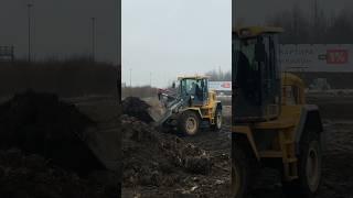 разработка корыта #погрузчик #бульдозер #экскаватор #благоустройство #самосвал #стройка #асфальт