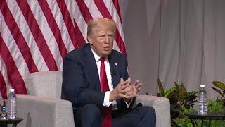 Full interview: Trump speaks at Black journalists conference