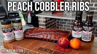 Sweet & Savory Peach Cobbler Style Ribs | Heath Riles BBQ
