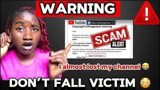 WARNING ️: Protect Your YouTube Channel From Hackers Now‼️: I Almost lost my YouTube Account