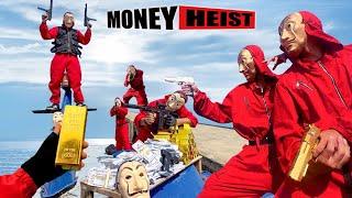 PARKOUR VS MONEY HEIST: Bad guys kidnap hostages to extort money, gold and kill police | Epic POV