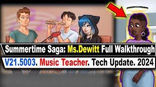 Miss Dewitt/Music Teacher Full Walkthrough: Summertime Saga v21.5