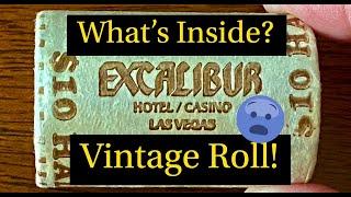 What's Inside This Vintage Casino Half Dollar Roll?