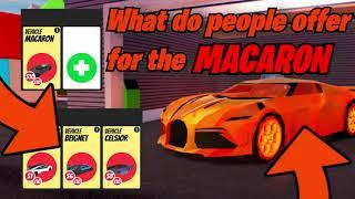 What do people offer for the Macaron with 0 Trades??? | #Roblox #Jailbreak #Trading