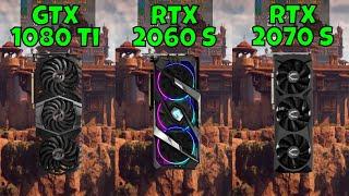 GTX 1080 Ti vs RTX 2060 Super vs RTX 2070 Super (In 10 Games) 2023 1440p