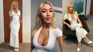 Selina Office Crush | NEW Tight Long Dress & Bodysuit, Walking around the Office | Selina Amy