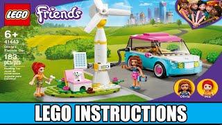 LEGO Instructions – Olivia’s Electric Car – 41443 LEGO Friends