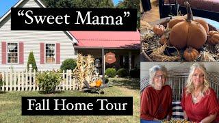 Let’s tour my “Sweet Mama’s” beautiful home decorated for Fall!~Antiques & Primitives