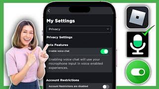 Как включить голосовой чат в Roblox 2024 Получить голосовой чат на Roblox Mobile(без идентификатора)
