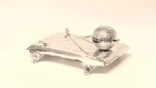 Antique Edwardian Broxbourne Golf Club Inkwell c.1900