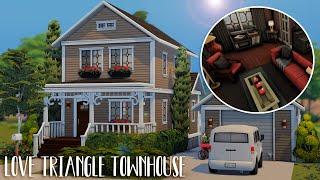 Love Triangle Townhouse  Collab w/@RachelPedd & @Gryphi...(Sims 4 Speed Build)