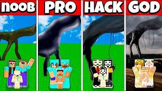 Minecraft Battle: FAMILY DAY 17 SCP HOUSE BUILD CHALLENGE NOOB vs PRO vs HACKER vs GOD Animation