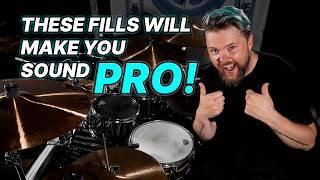 3 PRO-SOUNDING Beginner Drum Fills! | DRUM LESSON - That Swedish Drummer