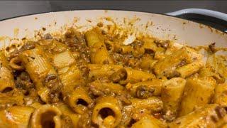 CREAMY BEEF PASTA RECIPE | ONE POT PASTA | #beefpasta