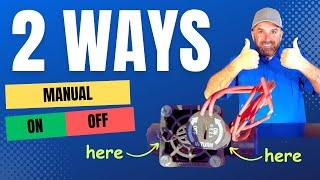 How To Manually Turn A Sprinkler Valve On And Off By Hand | Hunter Sprinkler Valve Manual Operation