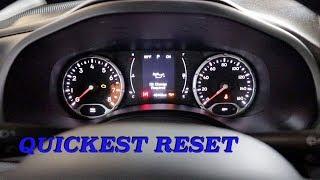 Jeep Renegade Oil Light Reset How To