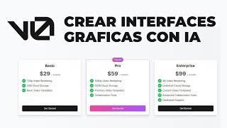 Vercel V0 - Genera Interfaces Graficas con inteligencia artificial