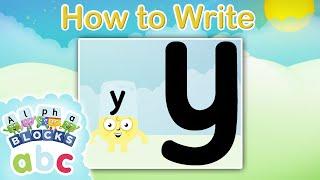 @officialalphablocks - Learn How to Write the Letter Y | Straight Line | How to Write App