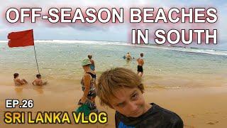 Sri Lanka: OFF-Season Beaches: Dalawella, Unawatuna - FAMILY LIFE TRAVEL VLOG