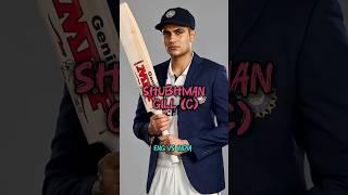 Shubhman gill the new captain |England vs India |pataudi trophy |Nikita gupta #shorts
