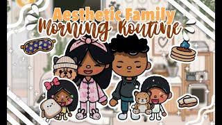 Aesthetic Family Morning Routine🩰 | Toca Boca| With Voice""| very aesthetic!!