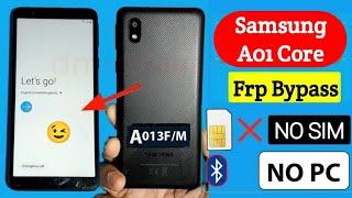 Samsung Galaxy A01 Core Frp Bypass 2023 Without Pc | Without Sim Card  