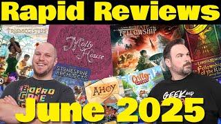 69 Game Reviews | 21 New games! | Rapid Reviews June 2025