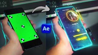 Animate an Augmented Reality HOLOGRAM Phone VFX | After Effects Tutorial