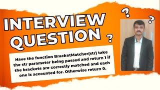 java interview question | Implementing bracket matcher function | telugu web guru